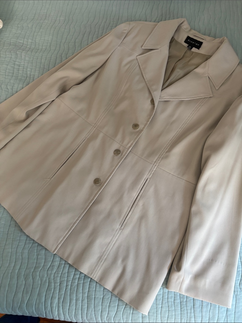 Braetan Light Beige Tailored Jacket Size XL - Picture 8 of 8